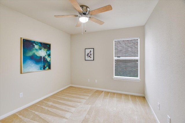 18301 Masi Loop, Pflugerville, TX 78660 - empty room featuring carpet, baseboards, and ceiling fan