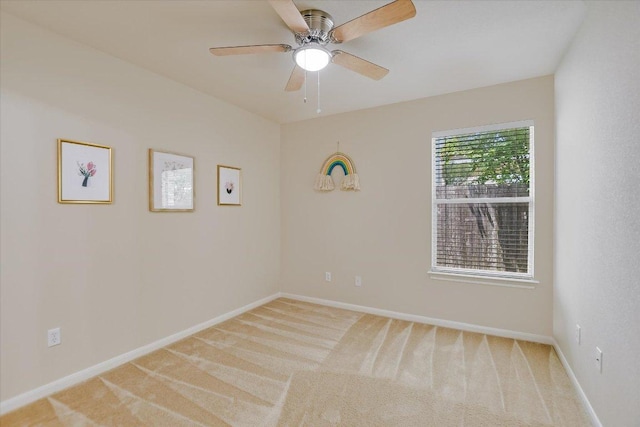 18301 Masi Loop, Pflugerville, TX 78660 - carpeted spare room with a ceiling fan and baseboards