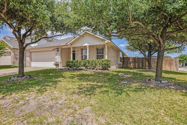 18301 Masi Loop, Pflugerville, TX 78660 - ranch-style home with brick siding, an attached garage, and driveway