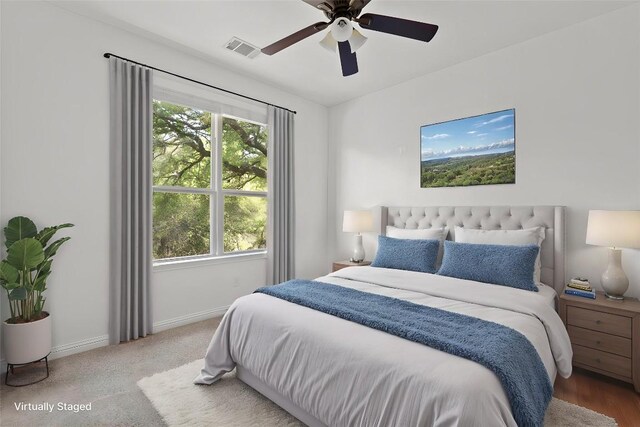 4817 Pyrenees Pass, Austin, TX 78738 - bedroom with multiple windows and a ceiling fan