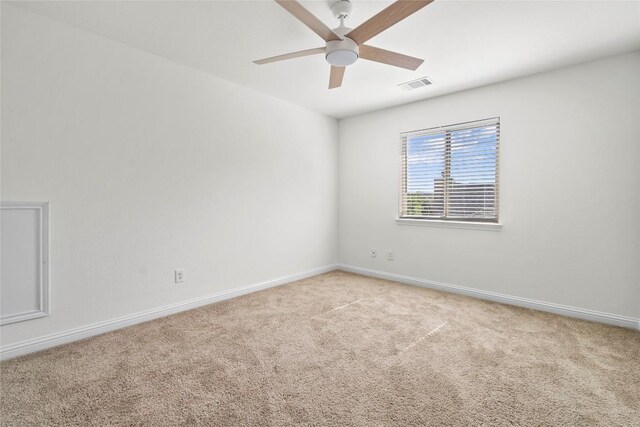 4817 Pyrenees Pass, Austin, TX 78738 - spare room featuring light colored carpet and a ceiling fan