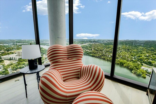 44 E Ave Unit 3906, Austin, TX 78701 - sunroom with a water view