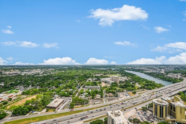 44 E Ave Unit 3906, Austin, TX 78701 - aerial view of a major roadway and a large body of water