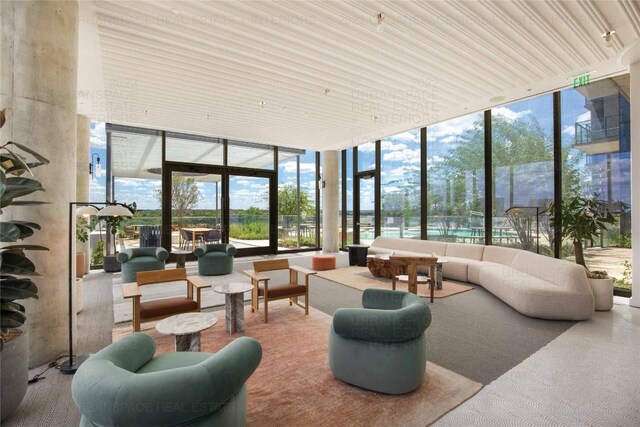 44 E Ave Unit 3906, Austin, TX 78701 - lobby with expansive windows