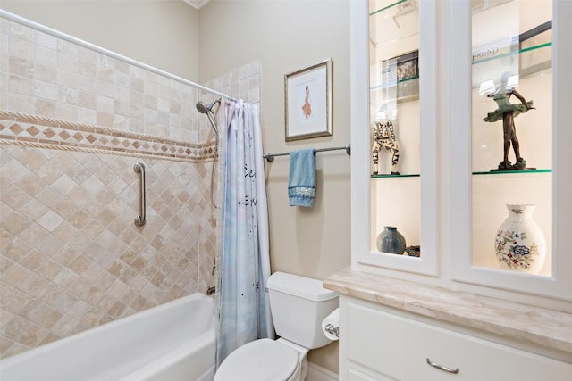 4616 High Gate Dr, Austin, TX 78730 - bathroom featuring shower / bath combo with shower curtain and vanity