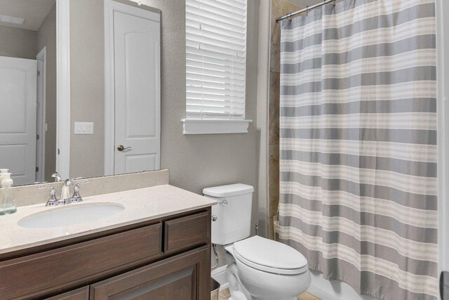 2601 Montebelluna Pl, Leander, TX 78641 - full bath featuring vanity and curtained shower