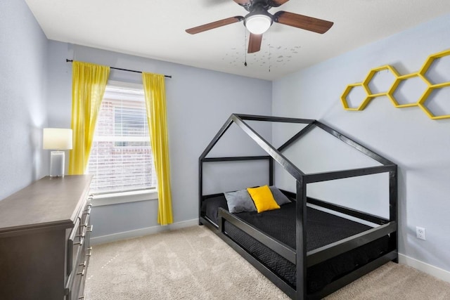 17109 Calipatria Ln, Pflugerville, TX 78660 - bedroom featuring multiple windows, carpet, and ceiling fan