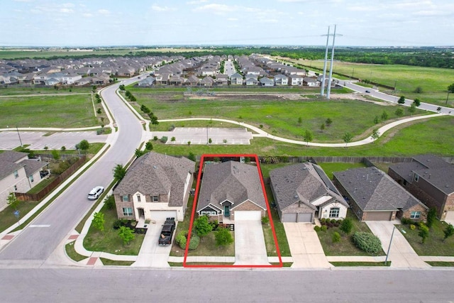 17109 Calipatria Ln, Pflugerville, TX 78660 - aerial view of residential area with property parcel outlined