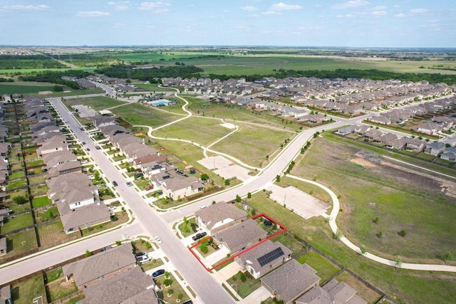 17109 Calipatria Ln, Pflugerville, TX 78660 - aerial perspective of suburban area featuring property parcel outlined