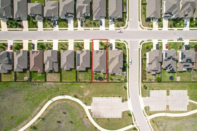 17109 Calipatria Ln, Pflugerville, TX 78660 - aerial view of residential area with property boundaries highlighted
