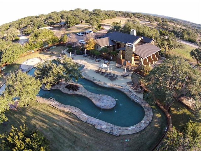 drone / aerial view