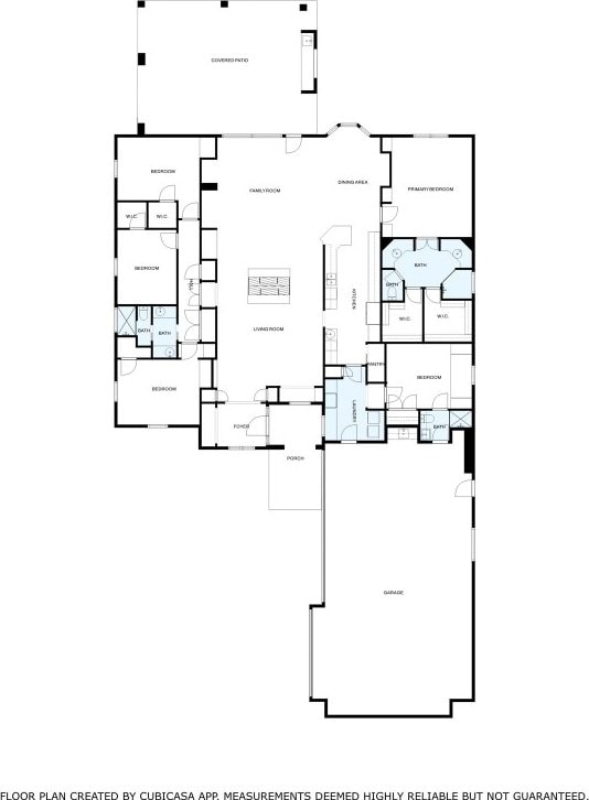 3320 River Oaks Dr, Kingsland, TX 78639 - floor plan