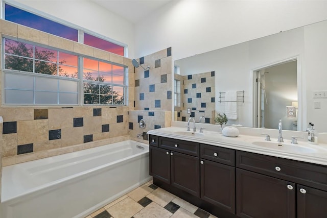 2918 N 620th Rd Unit O282, Austin, TX 78734 - bathroom with double vanity and a bathtub
