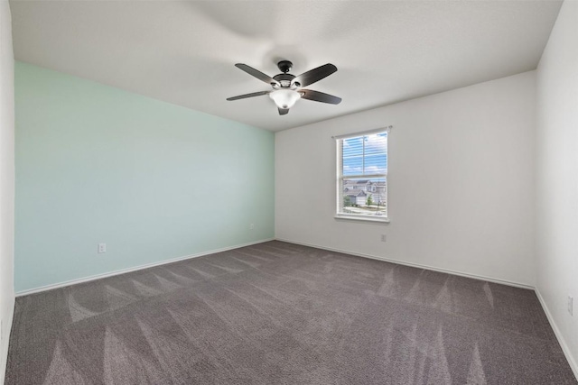 713 Hummingbird Ln, Leander, TX 78641 - spare room featuring carpet and ceiling fan