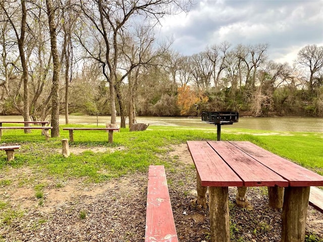 192 W Kaanapali Ln, Bastrop, TX 78602 - surrounding community with a lawn and a water view