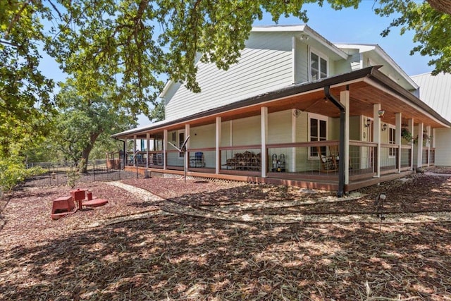 550 League Line Rd, Smithville, TX 78957 - view of property exterior with a porch