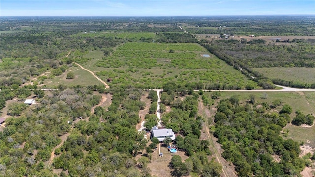 550 League Line Rd, Smithville, TX 78957 - aerial view of property's location featuring rural landscape and a forest