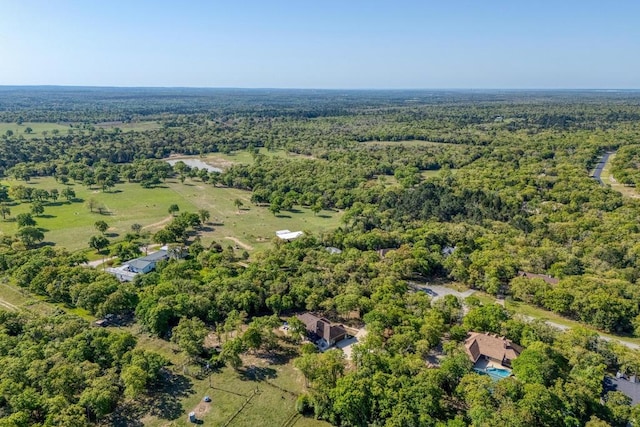 146 Kingwood Dr, Elgin, TX 78621 - aerial view of property's location featuring a heavily wooded area