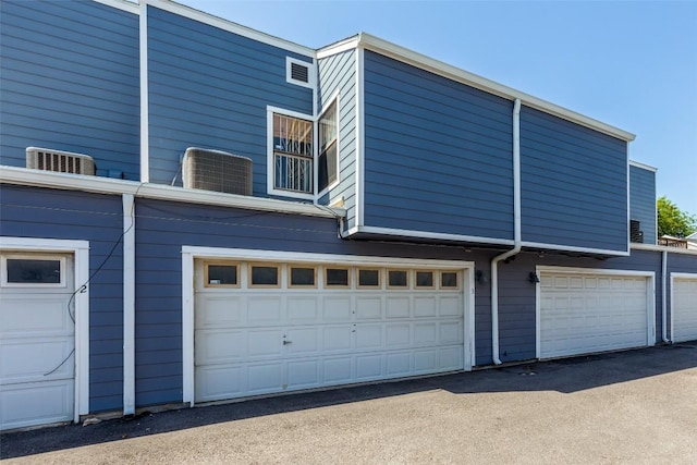 garage featuring cooling unit