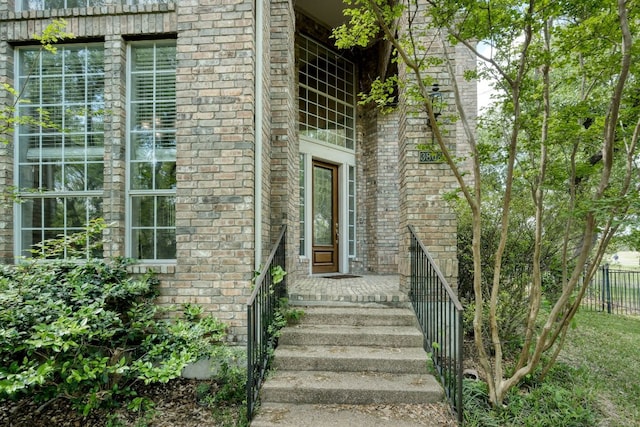 3803 Bobby Jones Way, Round Rock, TX 78664 - doorway to property featuring brick siding