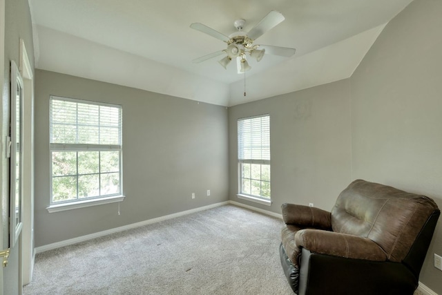 3803 Bobby Jones Way, Round Rock, TX 78664 - sitting room featuring carpet flooring and ceiling fan