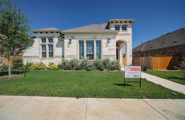 3049 Sage Ranch Dr, Leander, TX 78641 - french country inspired facade featuring stone siding