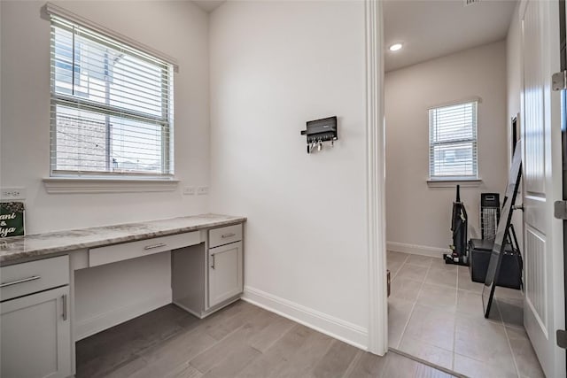 3049 Sage Ranch Dr, Leander, TX 78641 - unfurnished office featuring built in study area and recessed lighting