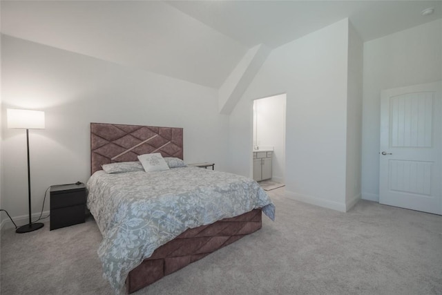 3049 Sage Ranch Dr, Leander, TX 78641 - bedroom with carpet and high vaulted ceiling