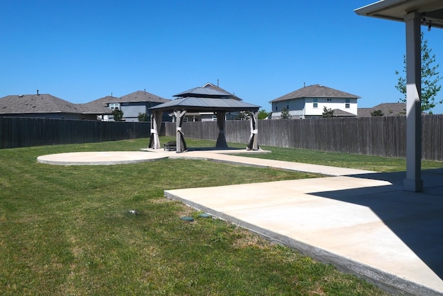 10516 Alemoor Dr, Austin, TX 78747 - view of yard with a gazebo and a patio