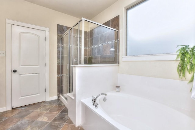 110 Chestnut Ct, Georgetown, TX 78633 - bathroom with a bath and a stall shower