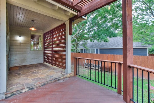110 Chestnut Ct, Georgetown, TX 78633 - view of wooden deck