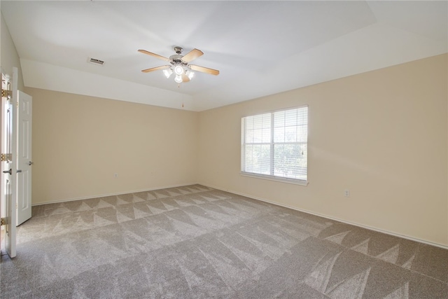 10916 Furrow Hill Dr, Austin, TX 78754 - spare room with light colored carpet and ceiling fan