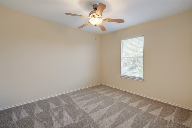 10916 Furrow Hill Dr, Austin, TX 78754 - unfurnished room with light carpet and ceiling fan