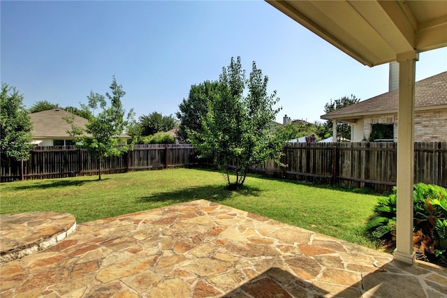10916 Furrow Hill Dr, Austin, TX 78754 - fenced backyard with a patio area