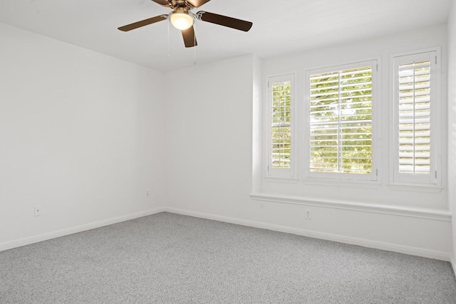 6425 Tasajillo Trl, Austin, TX 78739 - carpeted empty room featuring a ceiling fan and baseboards