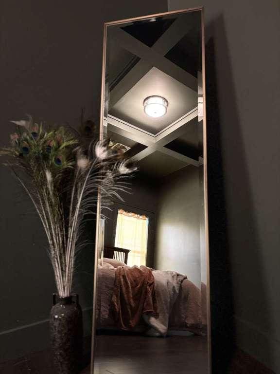 details featuring coffered ceiling, wood finished floors, and beamed ceiling