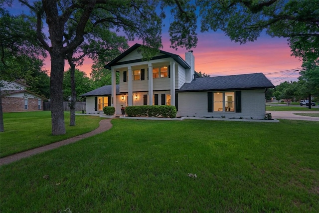 2901 Gabriel View Dr, Georgetown, TX 78628 - neoclassical / greek revival house featuring a chimney and a shingled roof