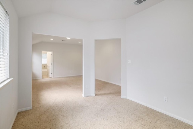 1317 Rimstone Dr, Cedar Park, TX 78613 - empty room featuring lofted ceiling, carpet, and recessed lighting