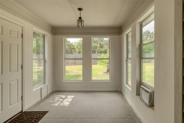 1317 Rimstone Dr, Cedar Park, TX 78613 - unfurnished sunroom with carpet flooring, healthy amount of natural light, and cooling unit