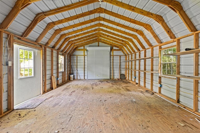 view of storage area