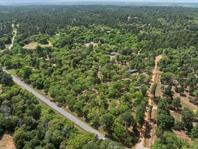 129 Valley Spur, Smithville, TX 78957 - drone / aerial view featuring a forest view