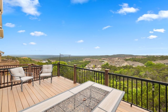 218 Sunrise Ridge Loop, Lakeway, TX 78738 - wooden deck featuring a residential view