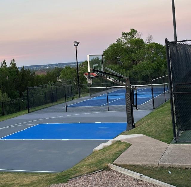 218 Sunrise Ridge Loop, Lakeway, TX 78738 - view of sport court featuring community basketball court and a tennis court