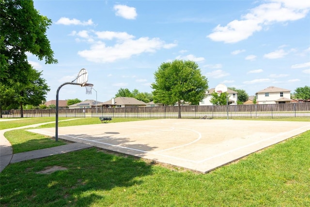 114 Mossy Rock Cv, Hutto, TX 78634 - view of basketball court with community basketball court and a residential view
