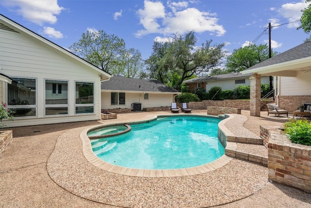 4602 Laurel Canyon Dr, Austin, TX 78731 - view of pool with a patio area and a pool with connected hot tub