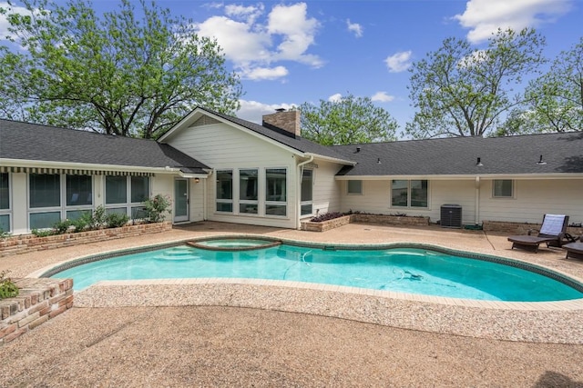 4602 Laurel Canyon Dr, Austin, TX 78731 - view of pool with a patio area and a pool with connected hot tub