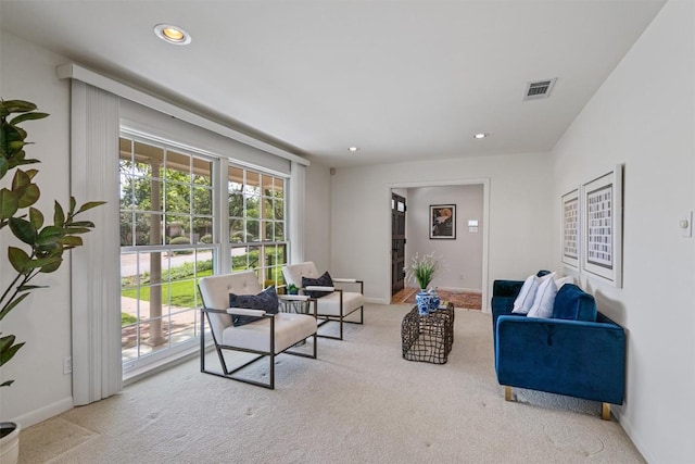 4602 Laurel Canyon Dr, Austin, TX 78731 - carpeted living area featuring recessed lighting and baseboards