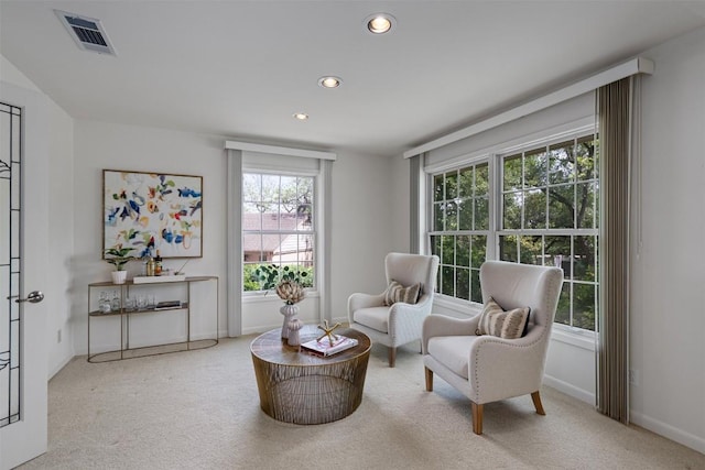 4602 Laurel Canyon Dr, Austin, TX 78731 - sitting room featuring carpet flooring, plenty of natural light, and recessed lighting
