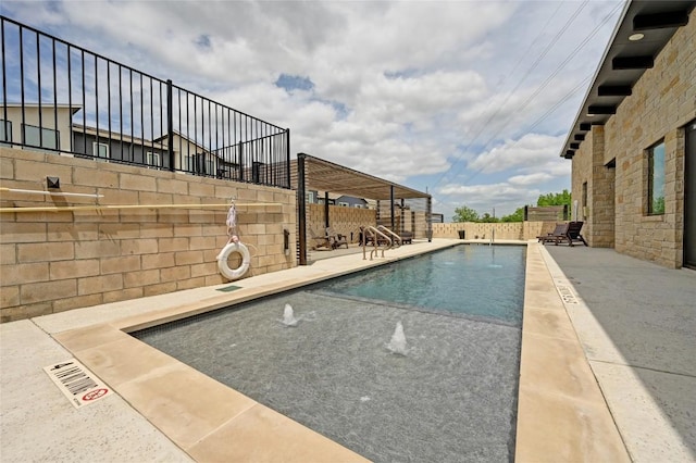 2050 Lohmans Spur Rd Unit 1302, Lakeway, TX 78734 - community pool with a fenced backyard and a patio area