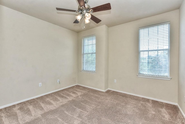 2625 Summerwalk Pl, Round Rock, TX 78665 - carpeted empty room featuring baseboards and a ceiling fan